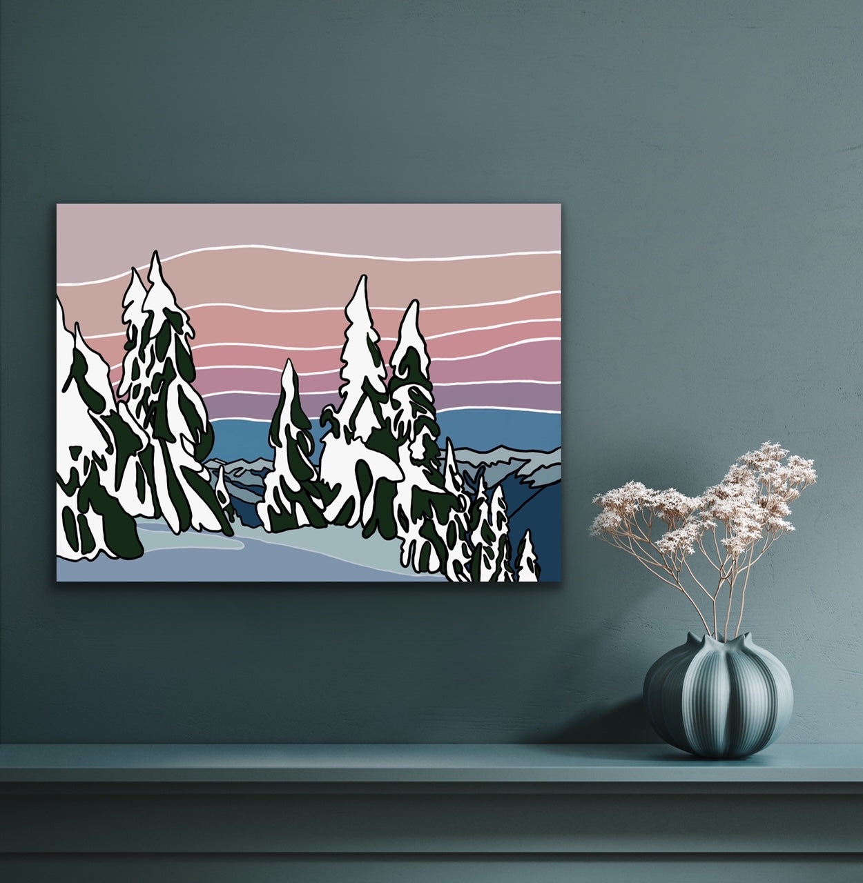 Cypress Colours Canvas Print